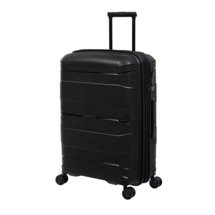Zoovely 25" Black Hardside Checked 8-Wheel Expandable Spinner